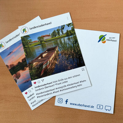 Notizkarten aus Oberhavel, kostenlos